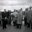 Turistintendent Bertil Sjöberg med flera på M/S Nordpol till Gotland, premiär 1959.