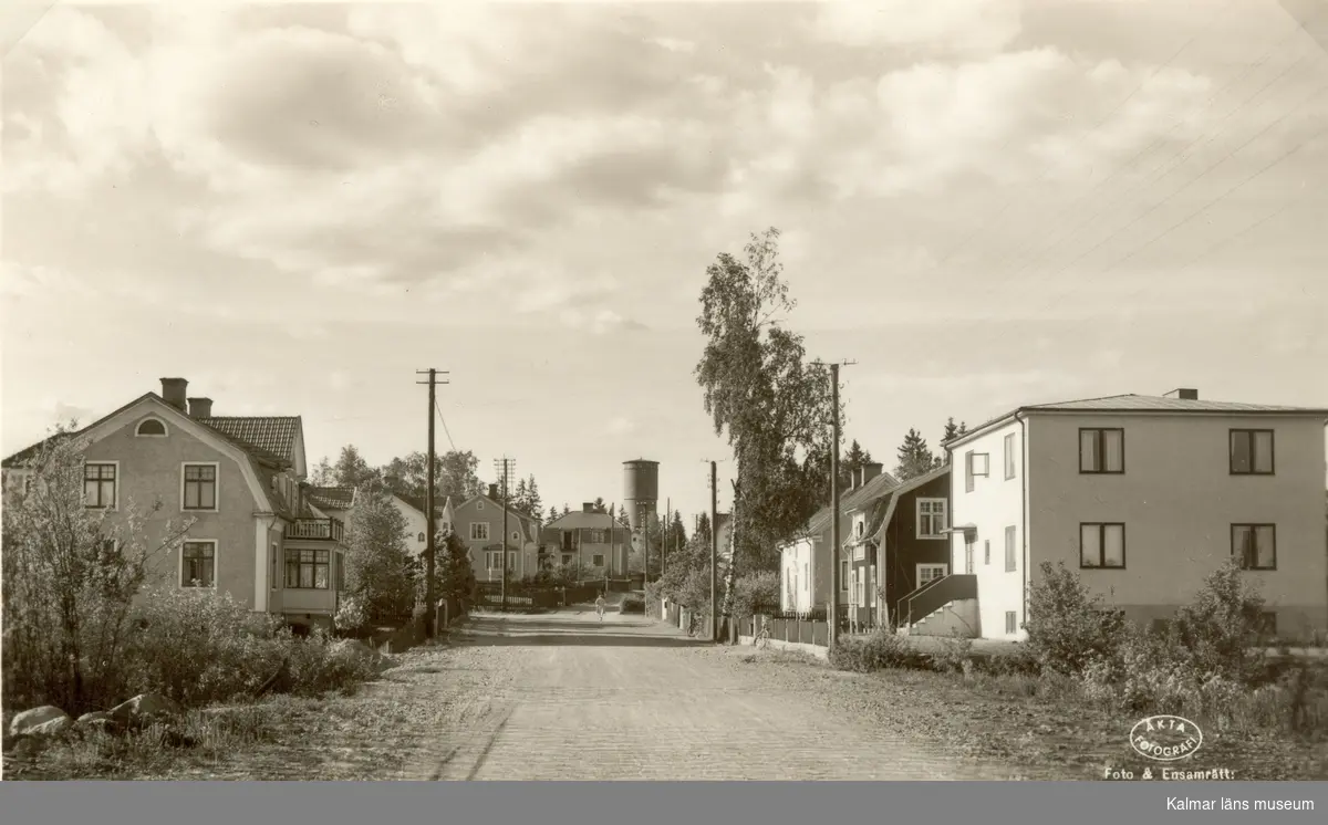 Vykort med motiv från Emmatorp, södra delen av stadsområdet Kungshall.