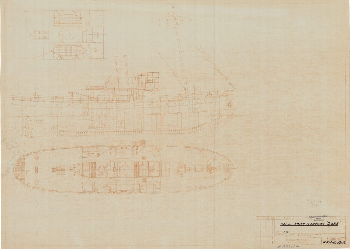 Malmö stads isbrytare
Sammanställningsritning