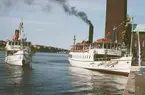 M/S Prins Carl Philip och S/S Mariefred vid Stadshuskajen, Stockholm