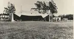 Flyget i Karlsborg innan F6.Tälthangar på Karlsborgsfältet 1934.Vid denna plats byggdes senare den första riktiga hangaren som blev färdig 1938.