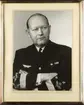 Porträttfotografi av Torsten Rapp, chef för flygvapnet 1960-1961. Signerat, inramat foto.