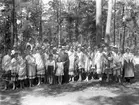 Sång -och dansgrupp från Lettland i Mariebergsskogen 1923.