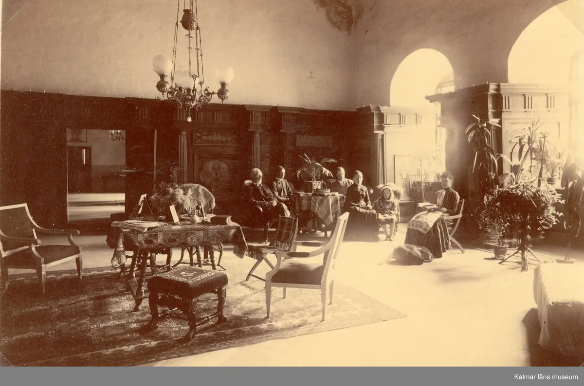 Rutsalen på Kalmar slott när slottet användes som representation för landshövdingen.