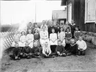 Skolklass, Botarsbo skola, Valö socken, Uppland 1919