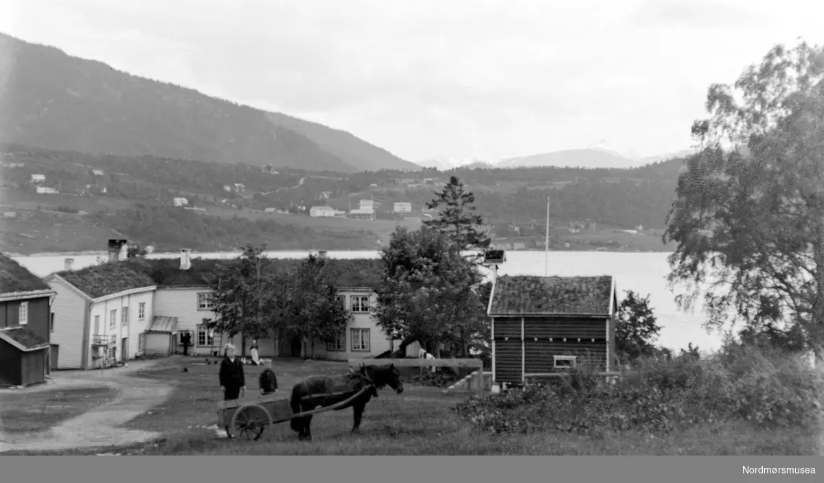 Postkort: "Tingvold Prestegaard."
Fra Nordmøre Museum si fotosamling