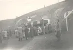 Yttre borggården Kalmar slott vid barnens dag omkring 1941-42.