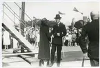 Gustav V vid Ölandskajen (Ölandshamnen) i Kalmar. 
1930-talet.