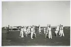 Gymnastikuppvisning på gamla idrottsplatsen i Kalmar 1927-30.