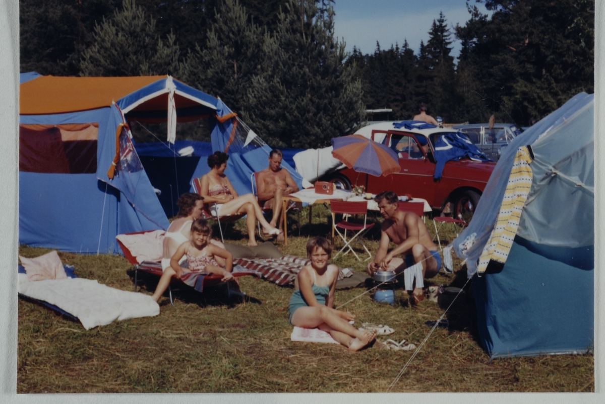 Hamar camping. Teltliv.