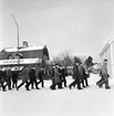 Fallskärmsjägarskolan i Karlsborg 1958. Inryckning.