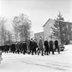 Fallskärmsjägarskolan i Karlsborg 1958. Inryckning.