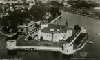 Flygfoto över Kalmar slott.