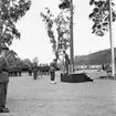 Fallskärmsjägarskolan i Karlsborg 1958. Örnparaden.