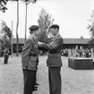 Fallskärmsjägarskolan i Karlsborg 1958. Örnparaden.