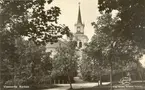 Vykort med motiv av Vimmerby kyrka.