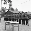 Fallskärmsjägarskolan i Karlsborg 1958. Örnparaden.