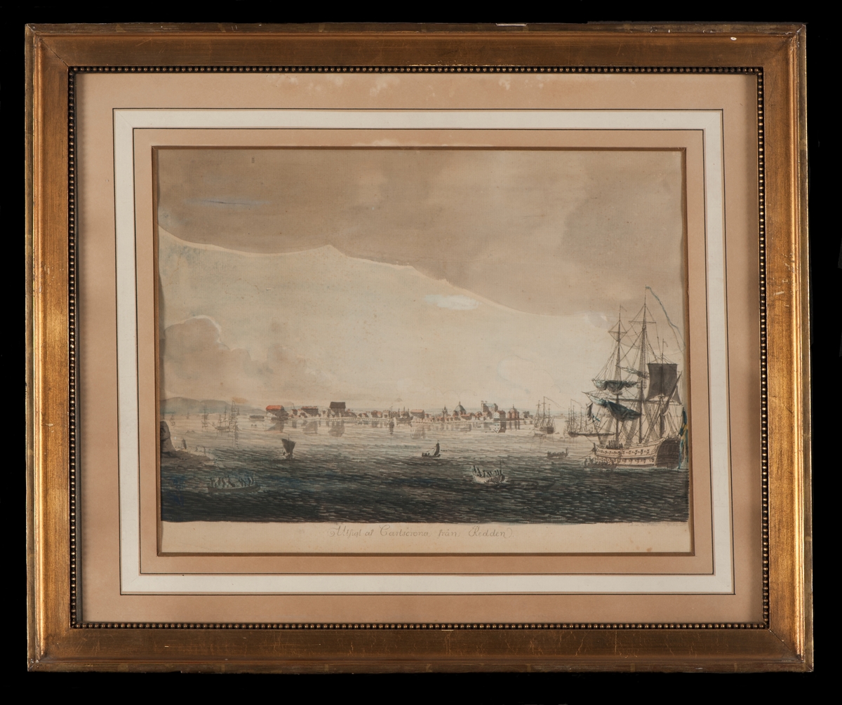 Ram: Förgylld med svart innerkant