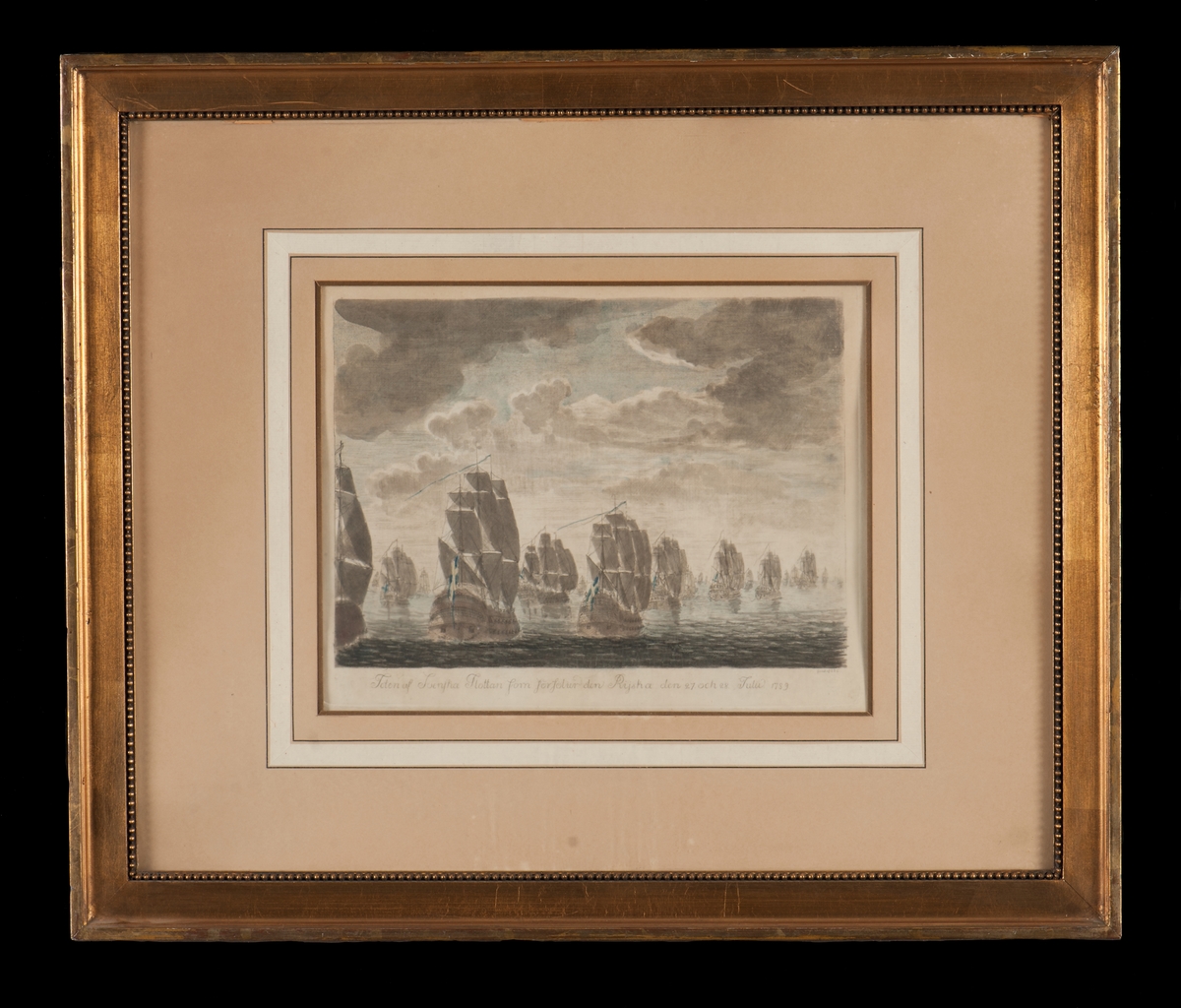 Svenska flottan förföljer den ryska efter slaget vid Ölands södra udde den 26:e juli 1789.