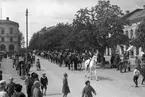 Bildsvit från Cirkus Strassburgers besök i Karlstad år 1929. Cirkusen är enligt expertisen den största som turnerat i Sverige.