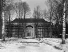 Värmlands Museum under byggnad år 1929. Museet är ritat av Cyrillus Johansson och invigdes 25 juni samma år.