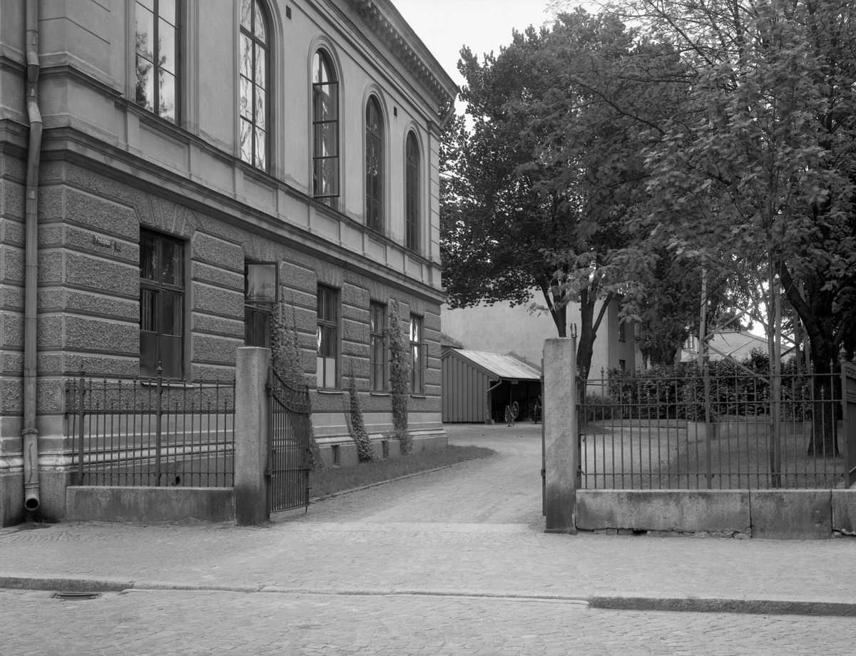 Telegrafverkets gavel mot nuvarande Almenparken på en bild från 1935.