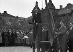 Frälsningsarmén har en sammankomst på torget 1934.