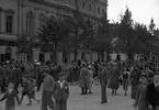 Frälsningsarmén har en sammankomst på torget 1934.