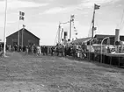 En serie bilder tagna för Hamnstyrelsens räkning vid firandet av hamnens 100-årsjubileum 1938.