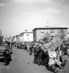 Barnens dag 1938. Tåget går mot Mariebergsskogen via Kvarnbergsgatan.