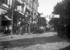 Biltävling i Karlstad några år in på 1920-talet med målgång utanför Statt