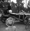 Rundturen i Karlstad år 1949 med blomsterdrottningen.