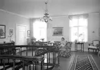 Interiör från Sälboda herrgård 29/8 1949.