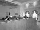 Interiör från Handelsbankens kontor i Arvika 2/5 1950.