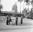 Fallskärmsjägarskolan i Karlsborg 1958. Örnparaden.