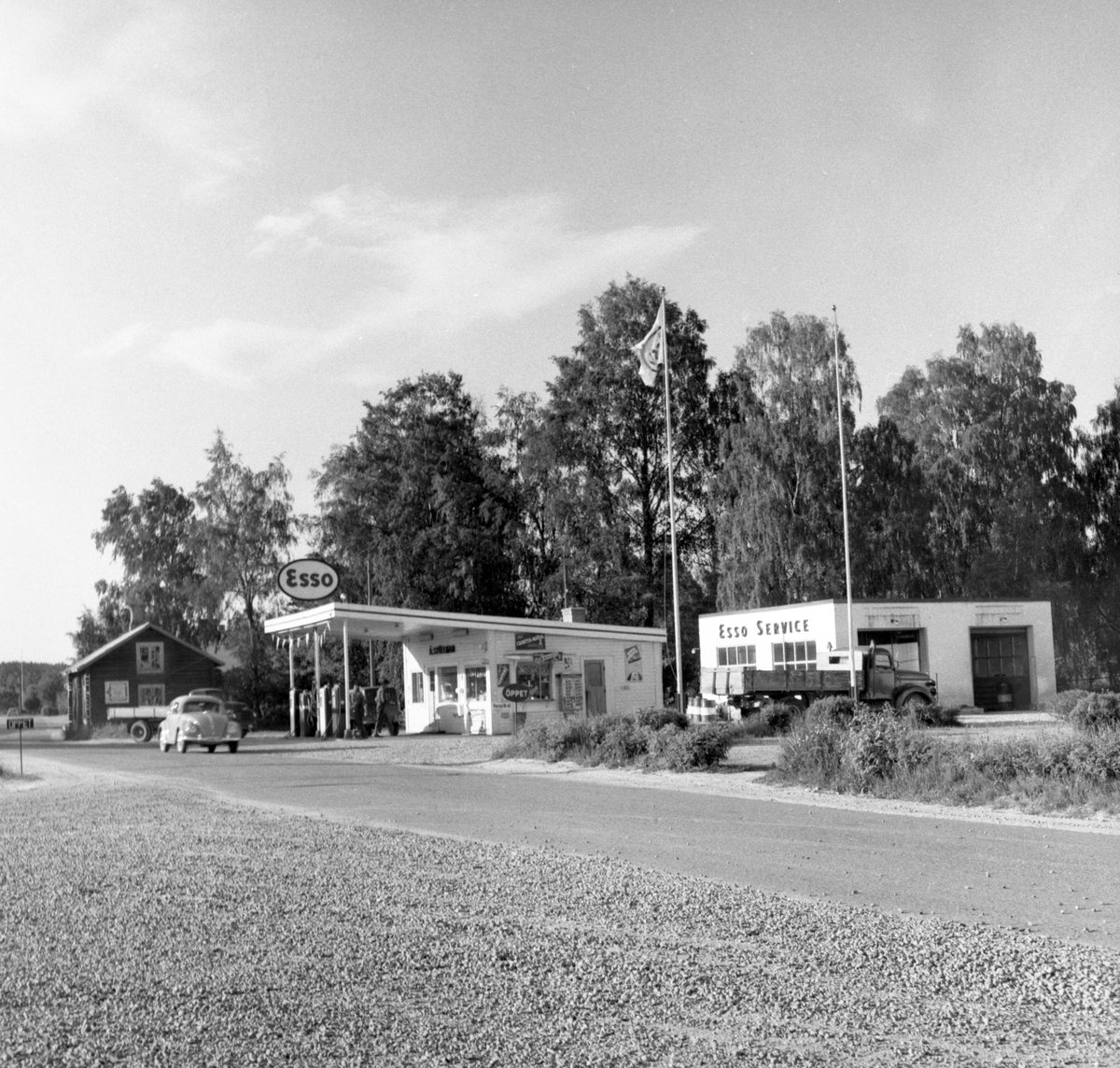 Esso på Kyrkheden i Ekshärad, 1950-tal