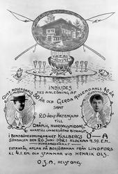 Inbjudan till kalas ute på Bondbönerikets ö i sjön Alstern v