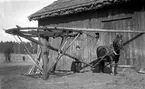 Hästvandring nånstans på Hammarö runt 1930.