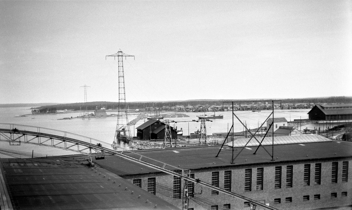 Bild från Skoghallsverkens område tagen runt 1930.