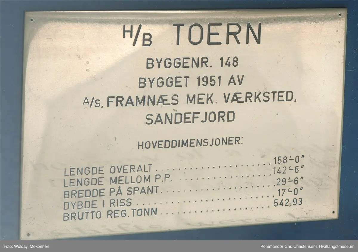 Modell av hvalbåten "Toern"