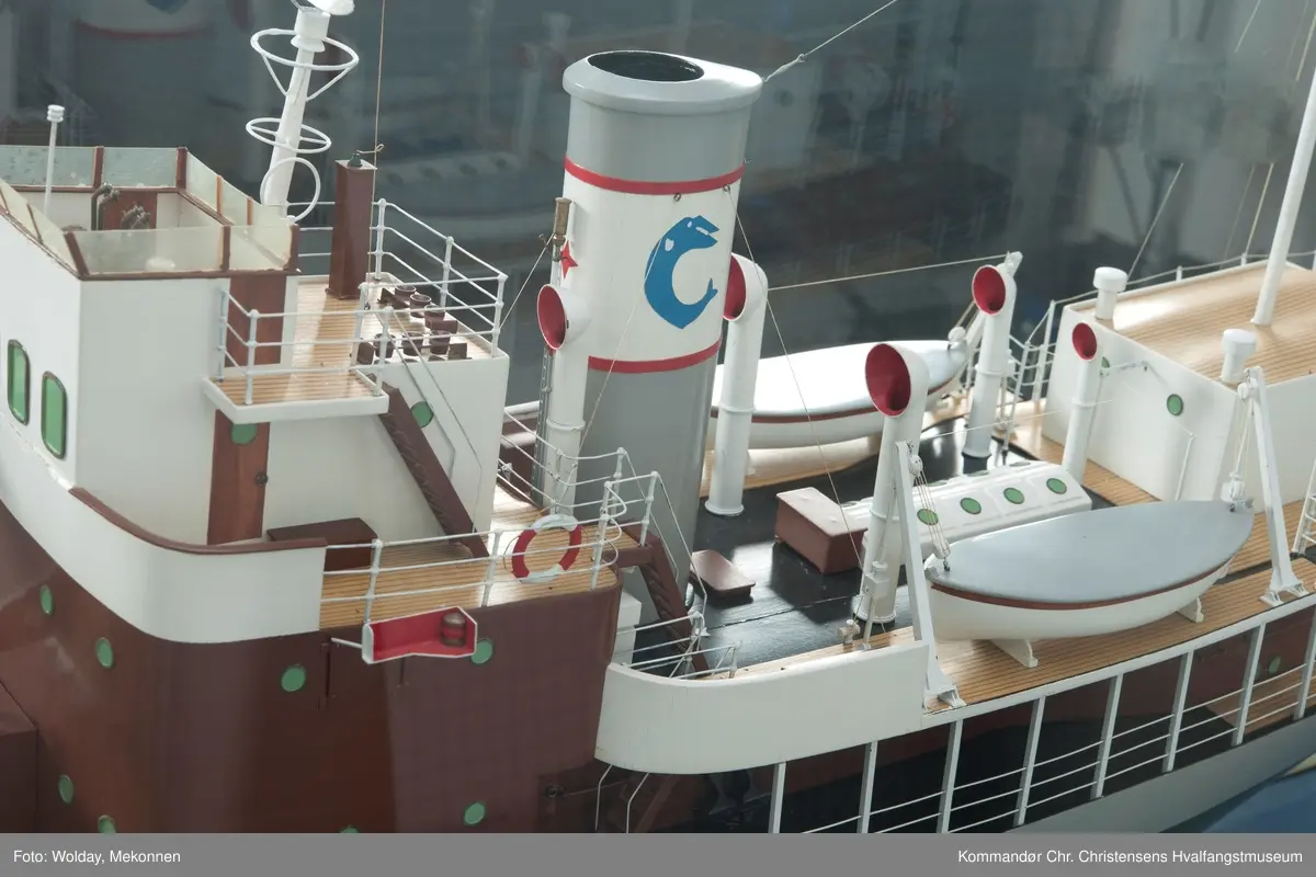 Modell av hvalbåten "Toern"