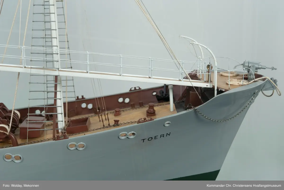 Modell av hvalbåten "Toern"