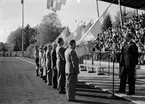 Fanöverlämning på Svenska flaggans dag, Studenternas Idrottsplats