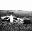 Båtar vid sjö (Mårdängsjön?).