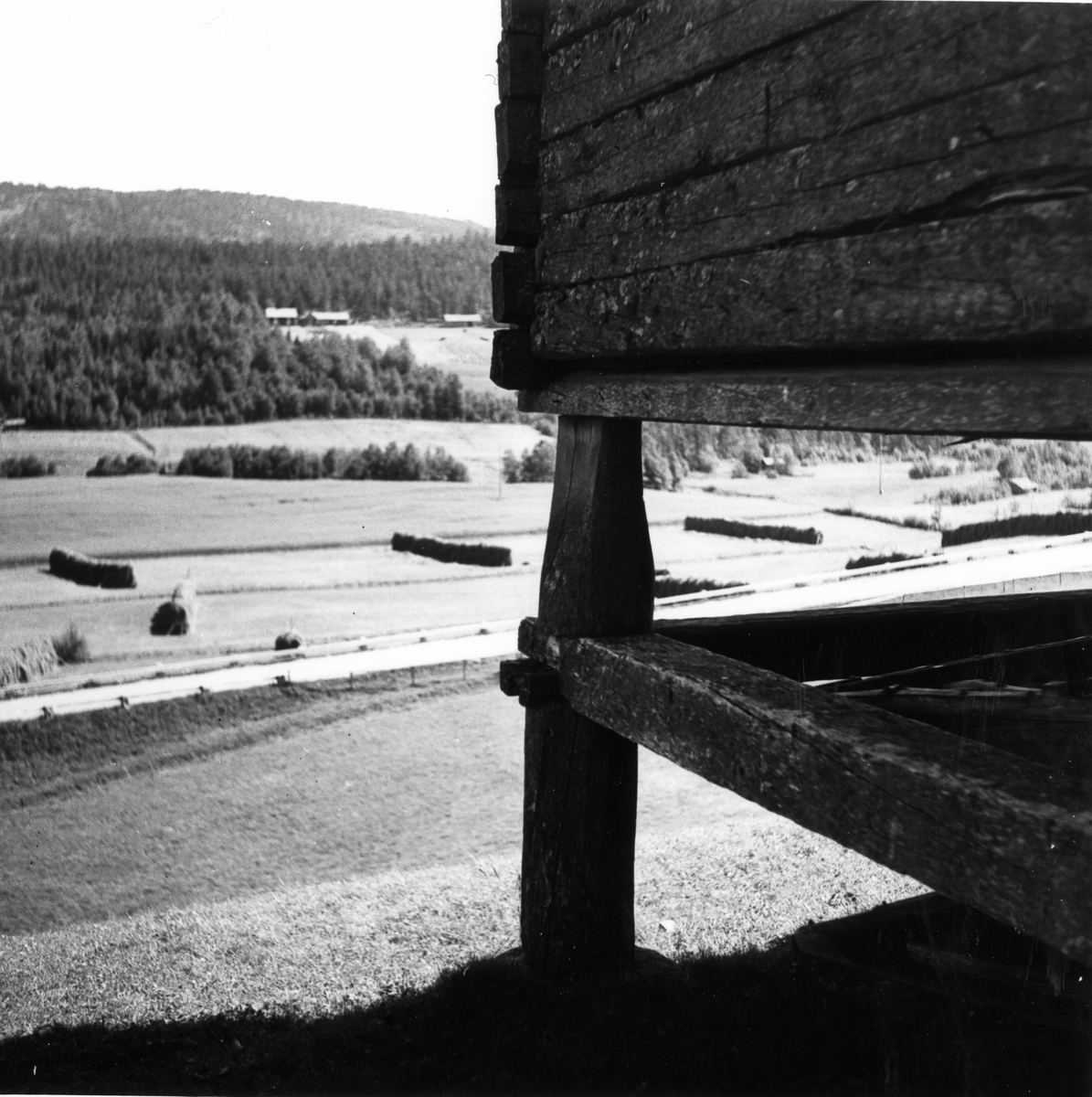 Utsikt från gården Ol-Mats i Åsbo, Järvsö.