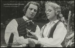 Lars Hanson och Karin Molander i "Synnöve Solbakken".