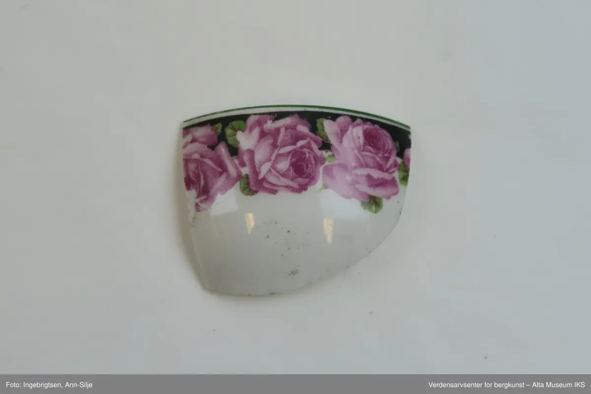 rosemotiv, smal grønn signett