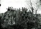 Scoutgrupp på Kanonberget.
Fotograf E Sörman.