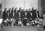 Medaljörer på Central Hotellet. 1945. Ludvig Ericsson & Co AB.