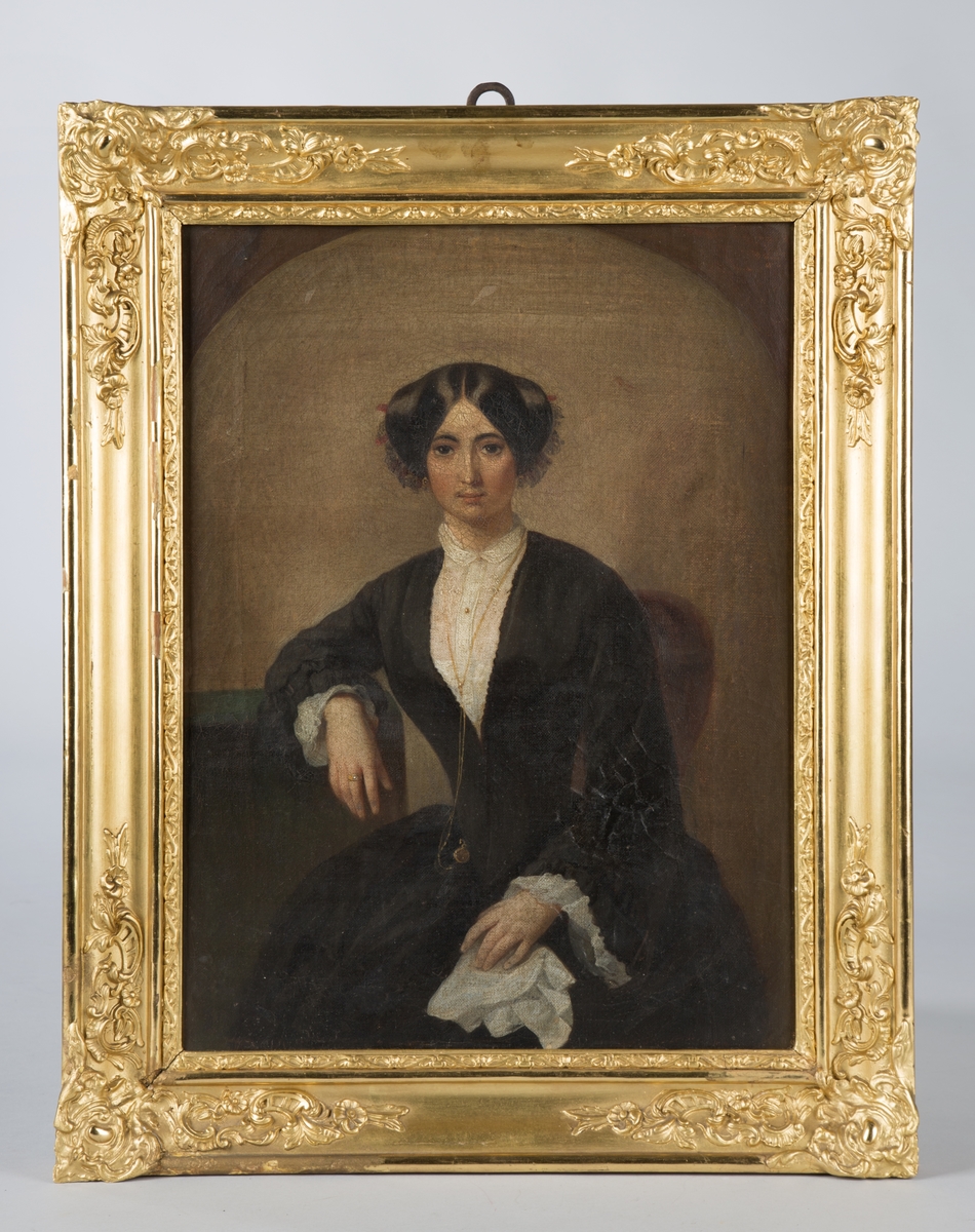Portrett av Georg Sand, sittende.